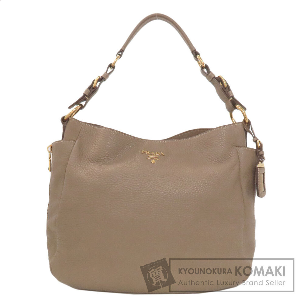Prada One Shoulder Hobo Tote Bag Calfskin